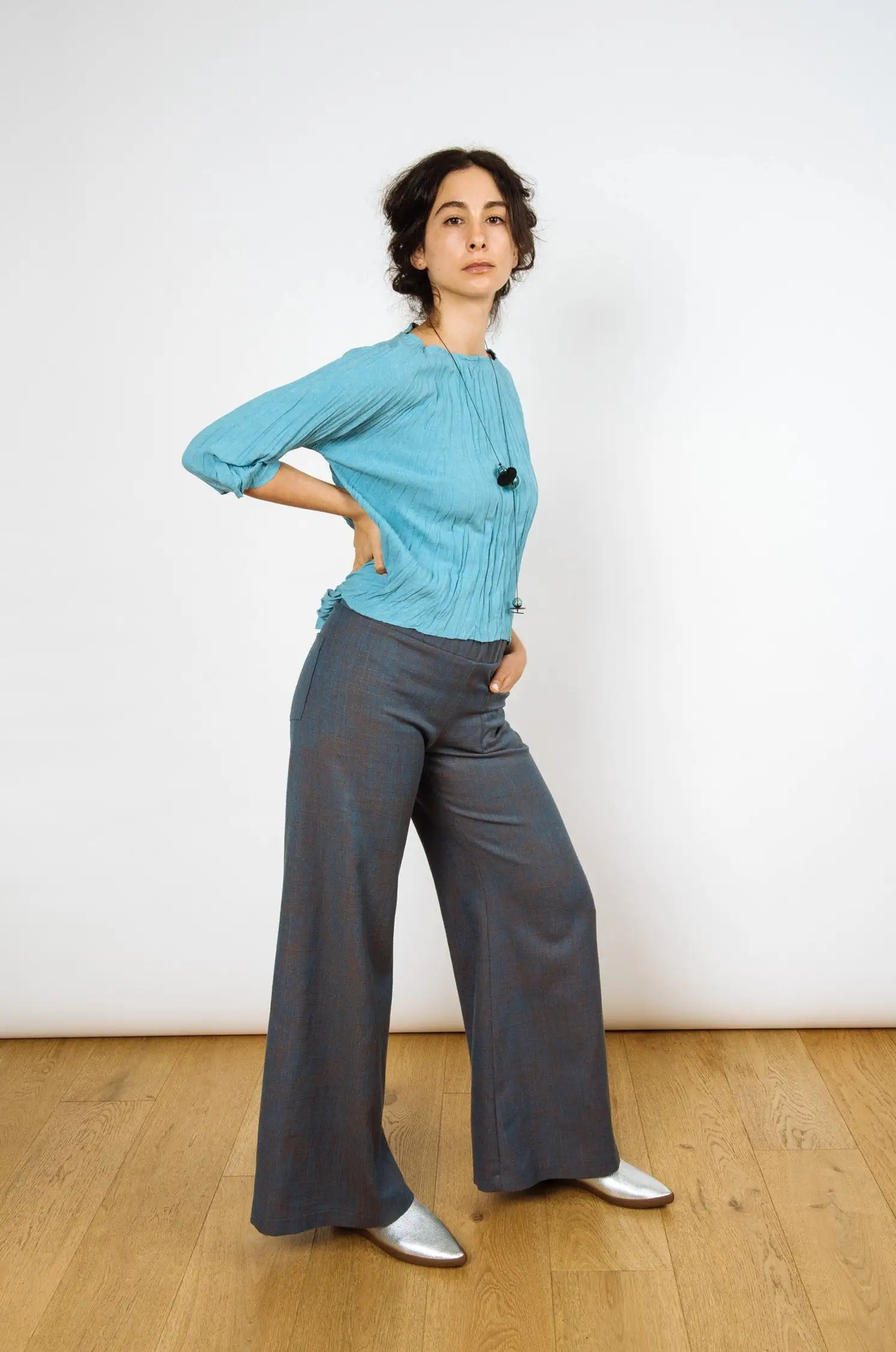 Hepburn Trousers 2.0 | Blue Bronze