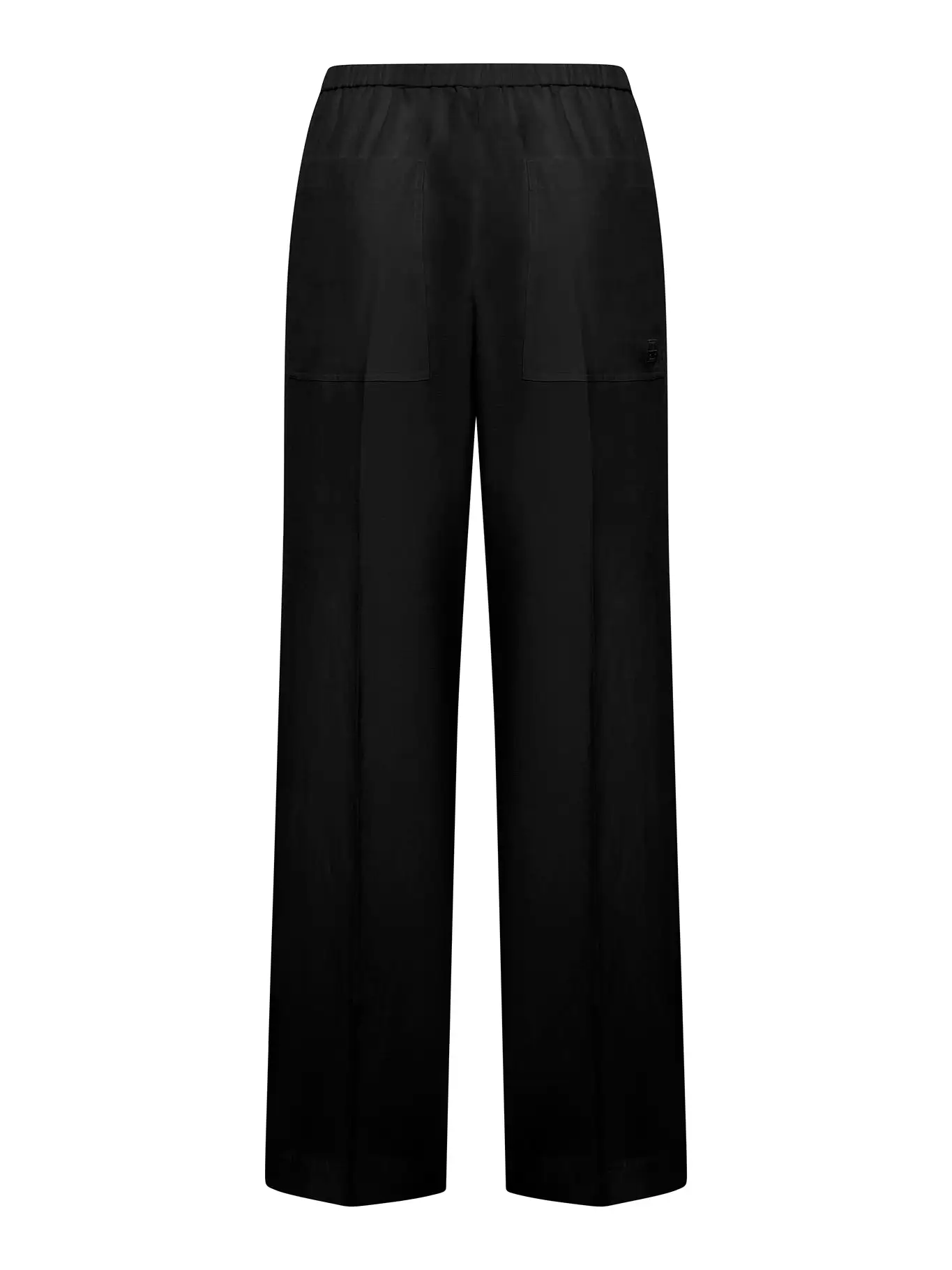 High waisted wide leg trousers