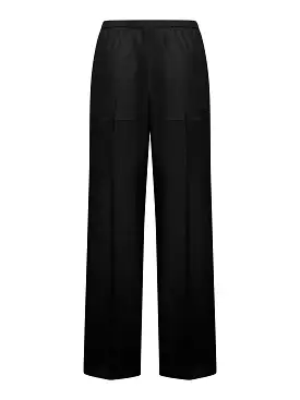 High waisted wide leg trousers