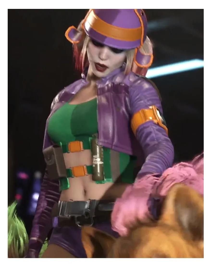 Injustice 2 Harley Quinn Purple Jacket - UJackets