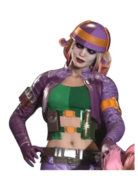 Injustice 2 Harley Quinn Purple Jacket - UJackets