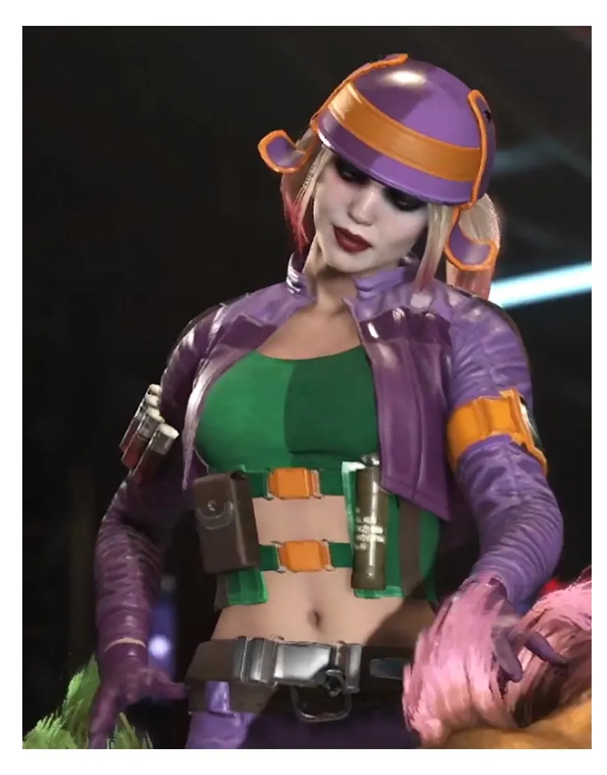 Injustice 2 Harley Quinn Purple Jacket - UJackets