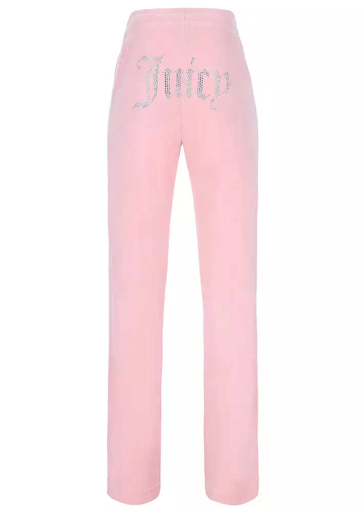 Juicy Couture Tina Contrast Diamante Pants - Almond Blossom