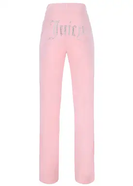 Juicy Couture Tina Contrast Diamante Pants - Almond Blossom