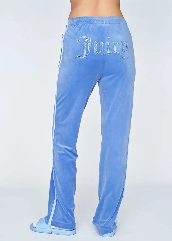 Juicy Couture Tina Contrast Diamante Pants - Ultramarine