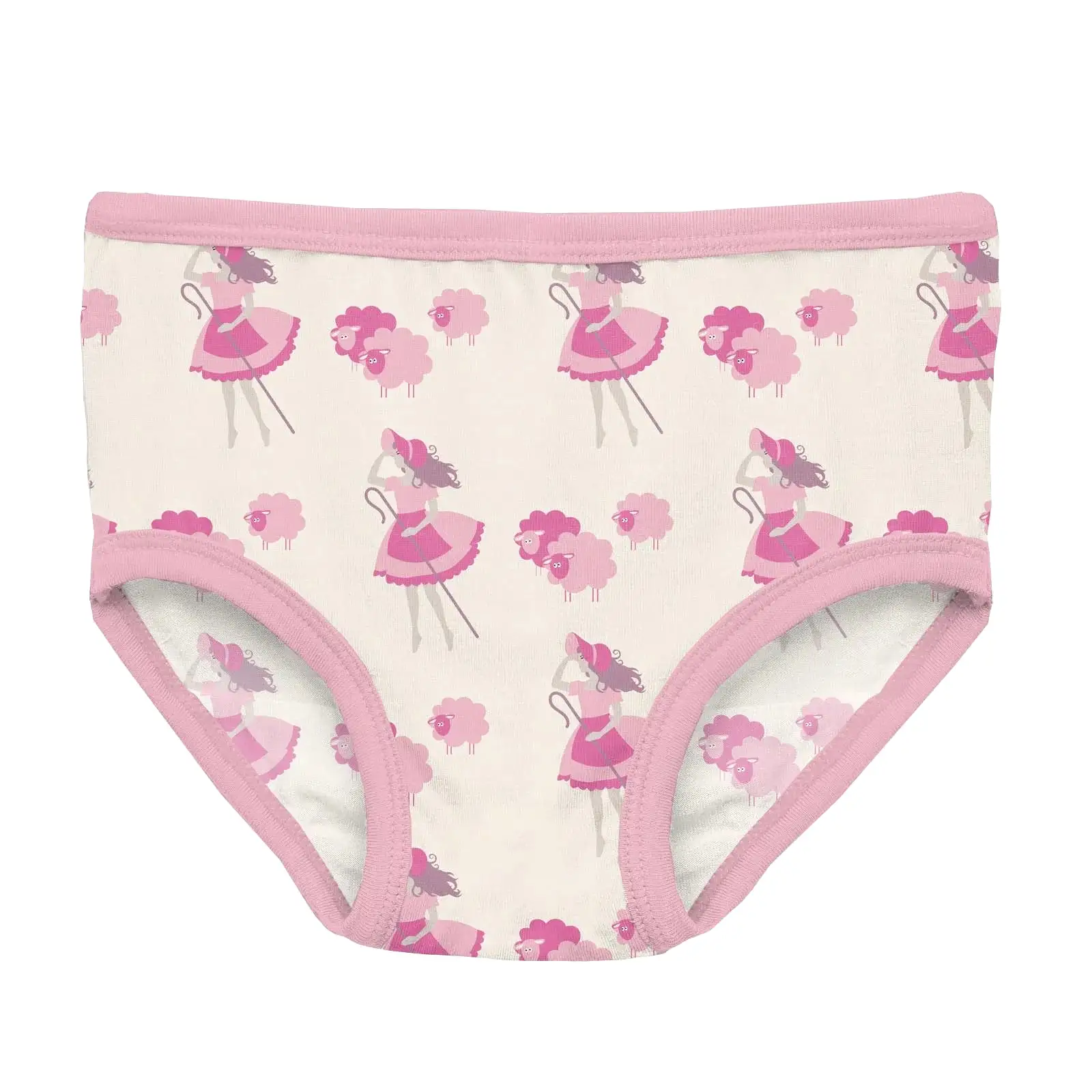 Kickee Pants Girl's Underwear - Natural Little Bo Peep