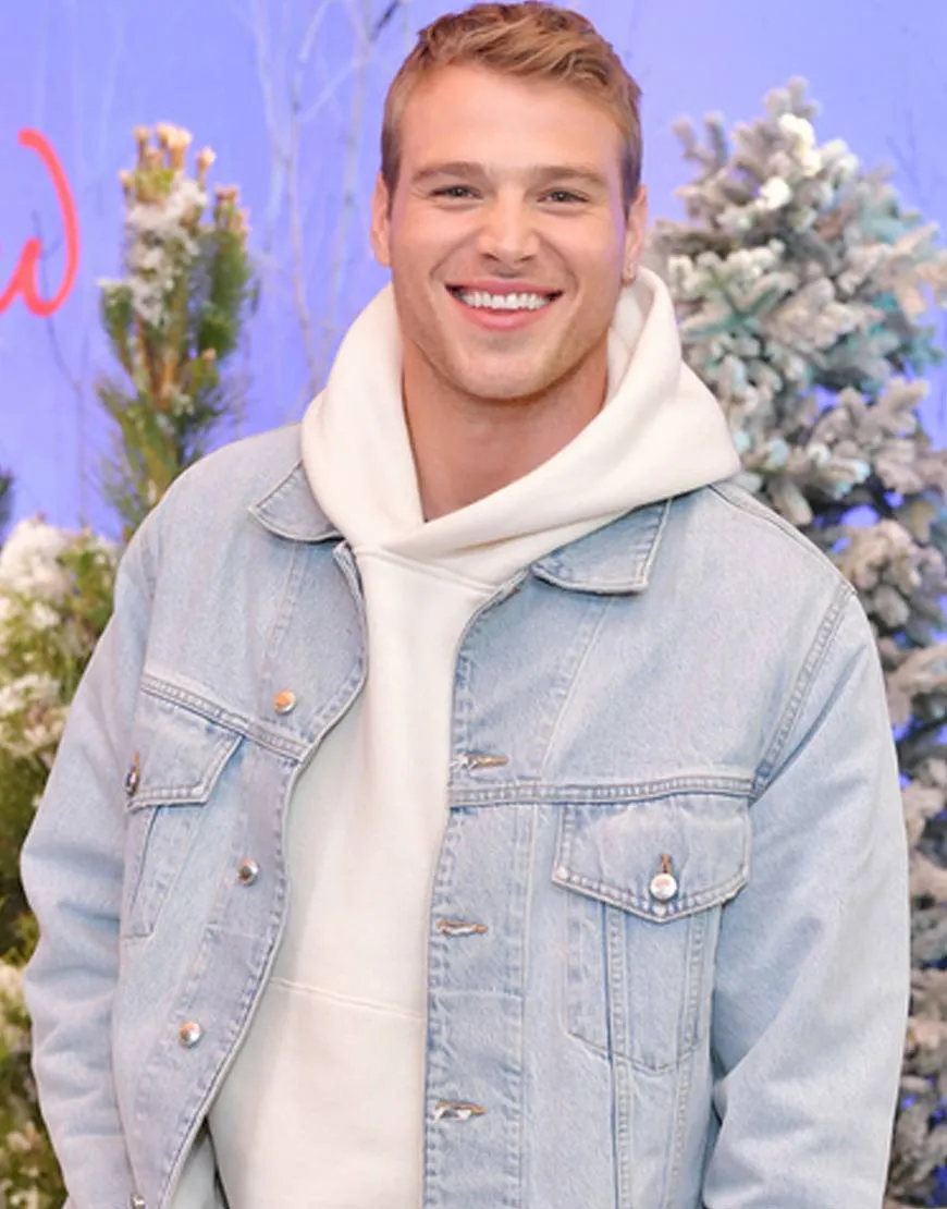 Let It Snow Matthew Noszka Denim Jacket - JP Faded Blue Jacket