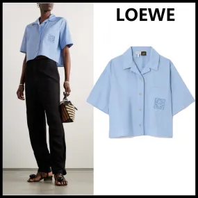 LOEWE  |Cropped shirt in cotton blend