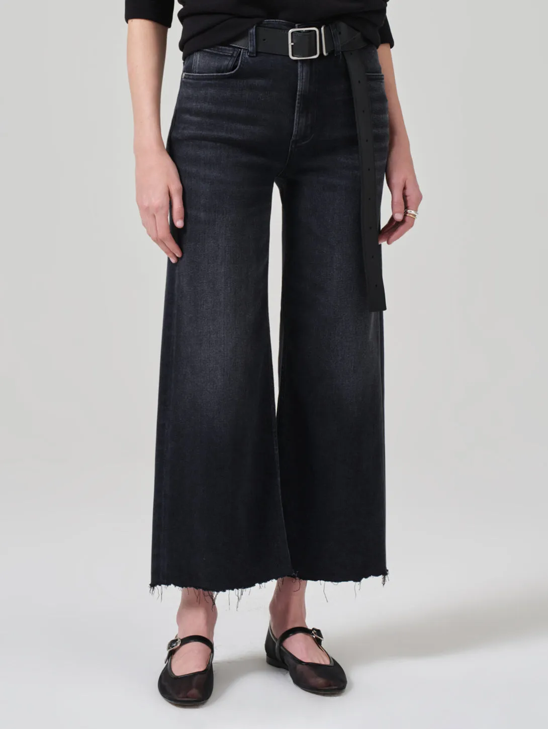 Lyra Wide Leg Crop Jean - Medallion