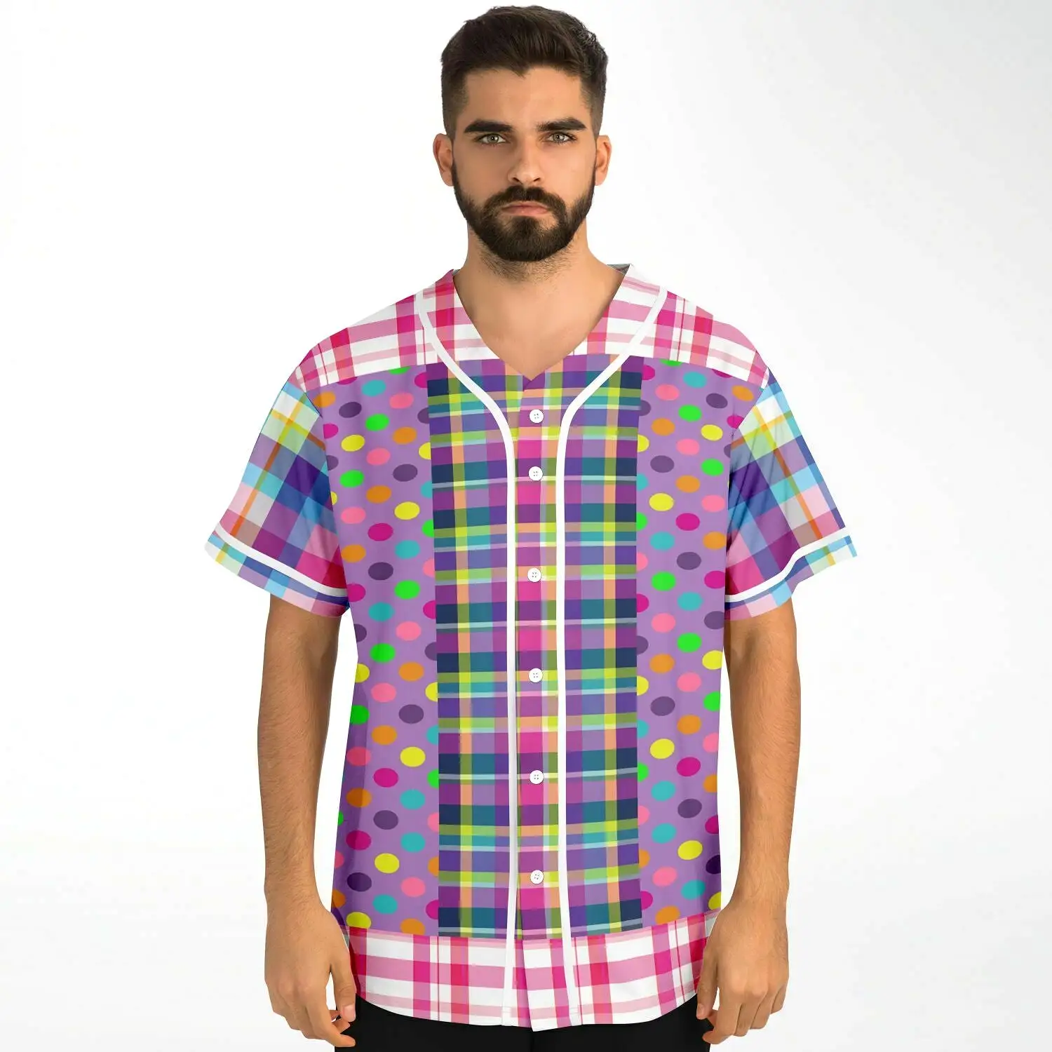 Mercury Retrograde Plaid Button Front Jersey