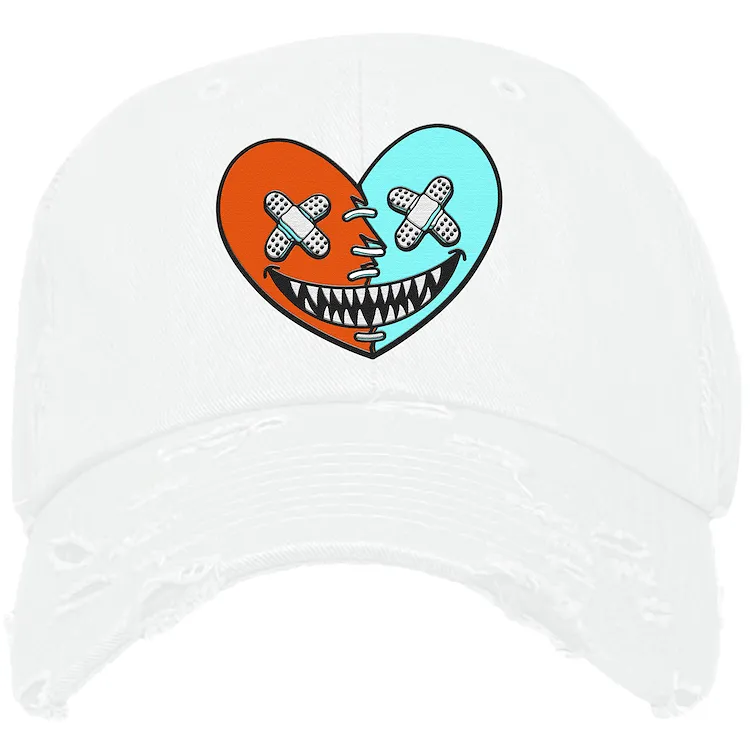 Miami Dolphin Dunks Dad Hat to Match - MIAMI HEART BAWS