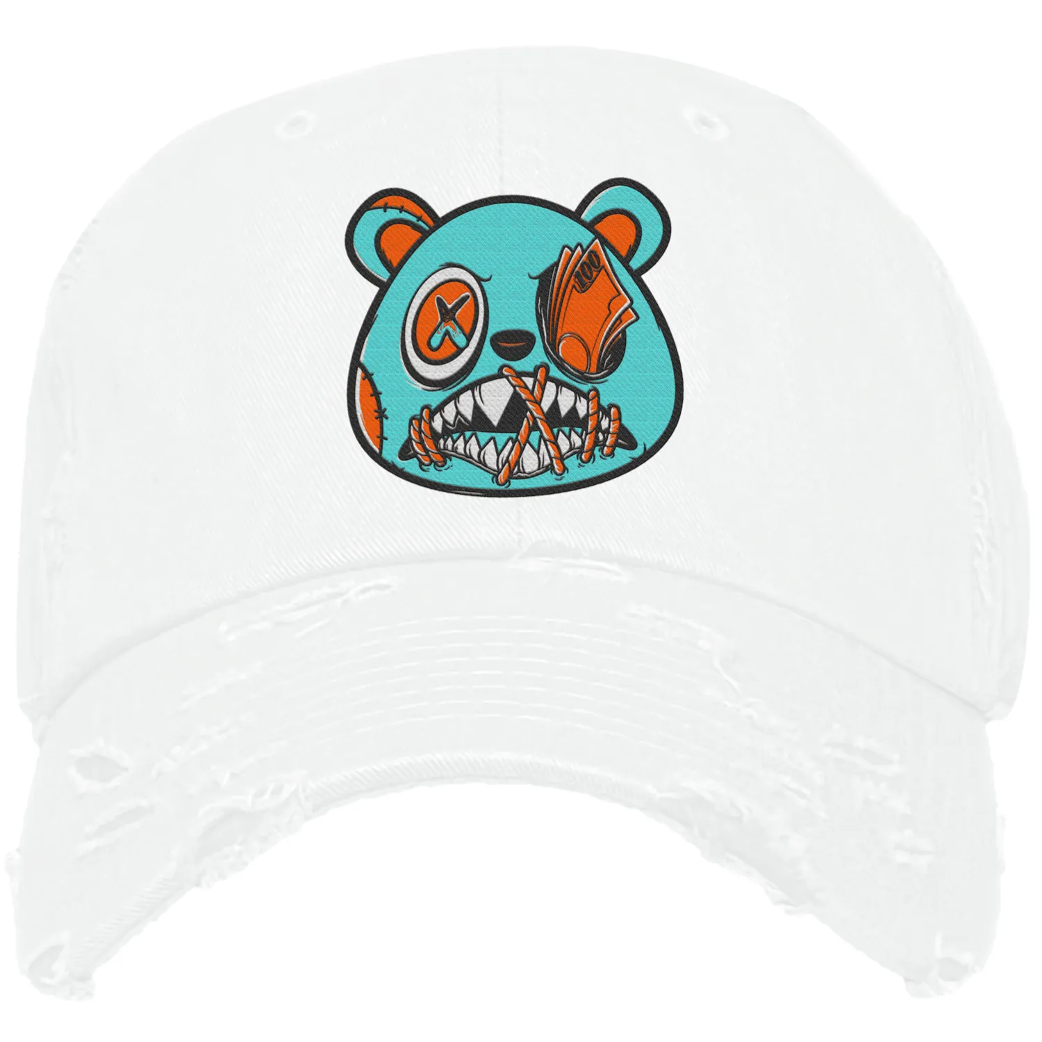 Miami Dolphin Dunks Dad Hat to Match - MIAMI MONEY TALKS BAWS