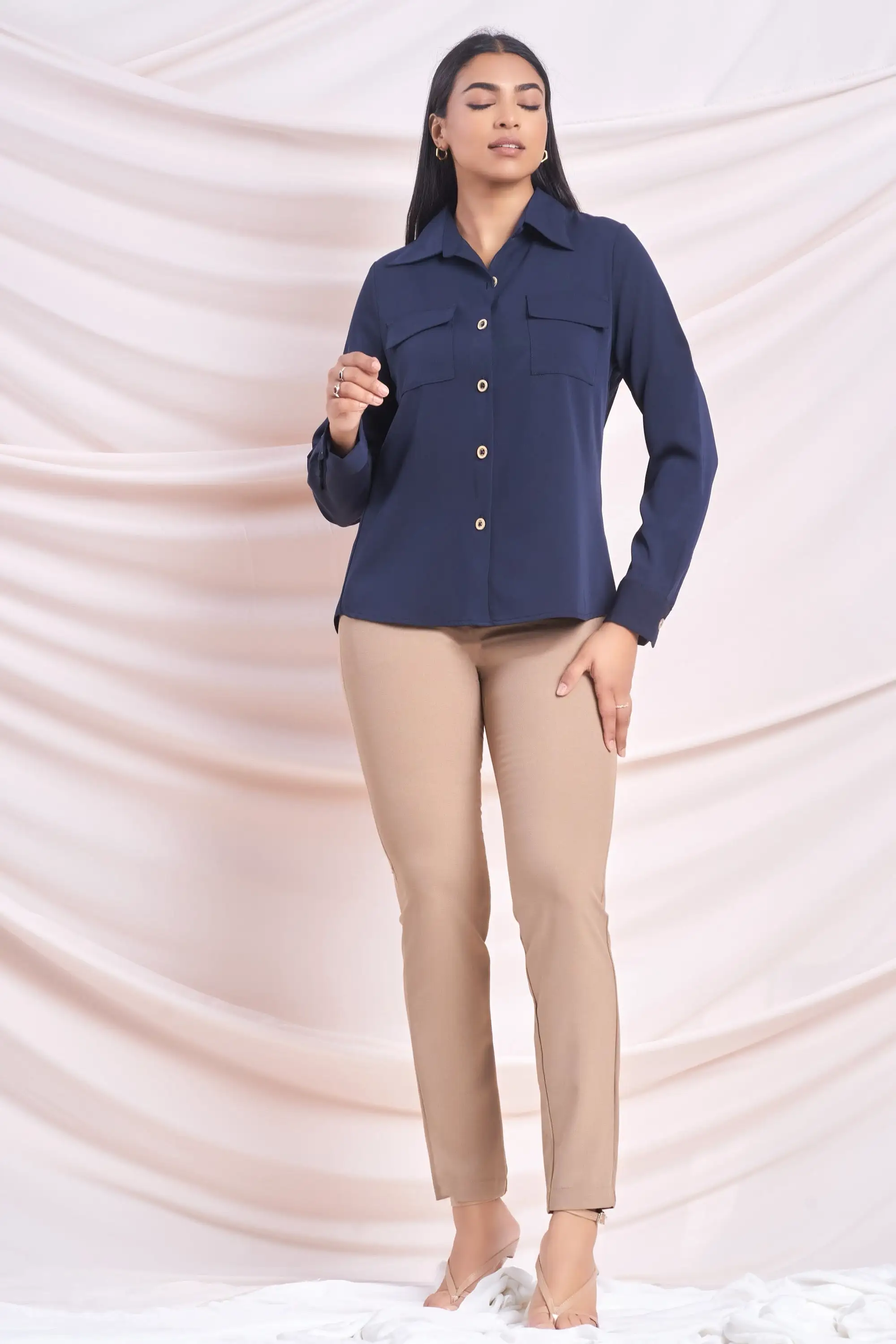 Navy Long Sleeve Shirt