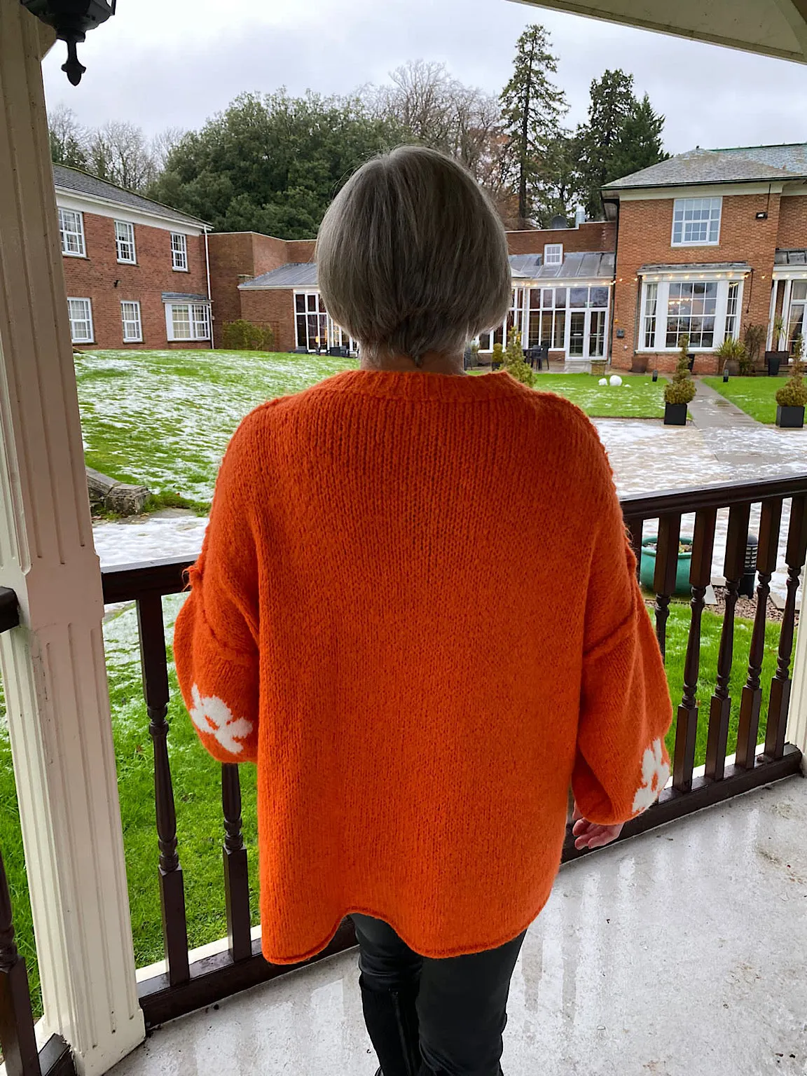 Orange Premium Daisy Knit Alex