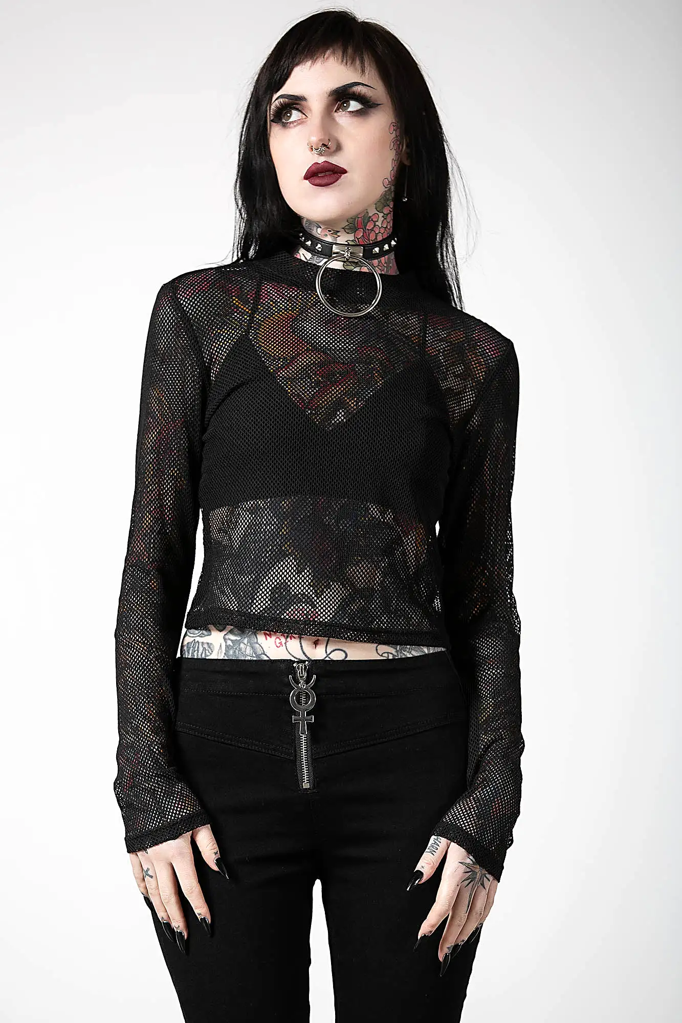 Planetary Party Mesh Top