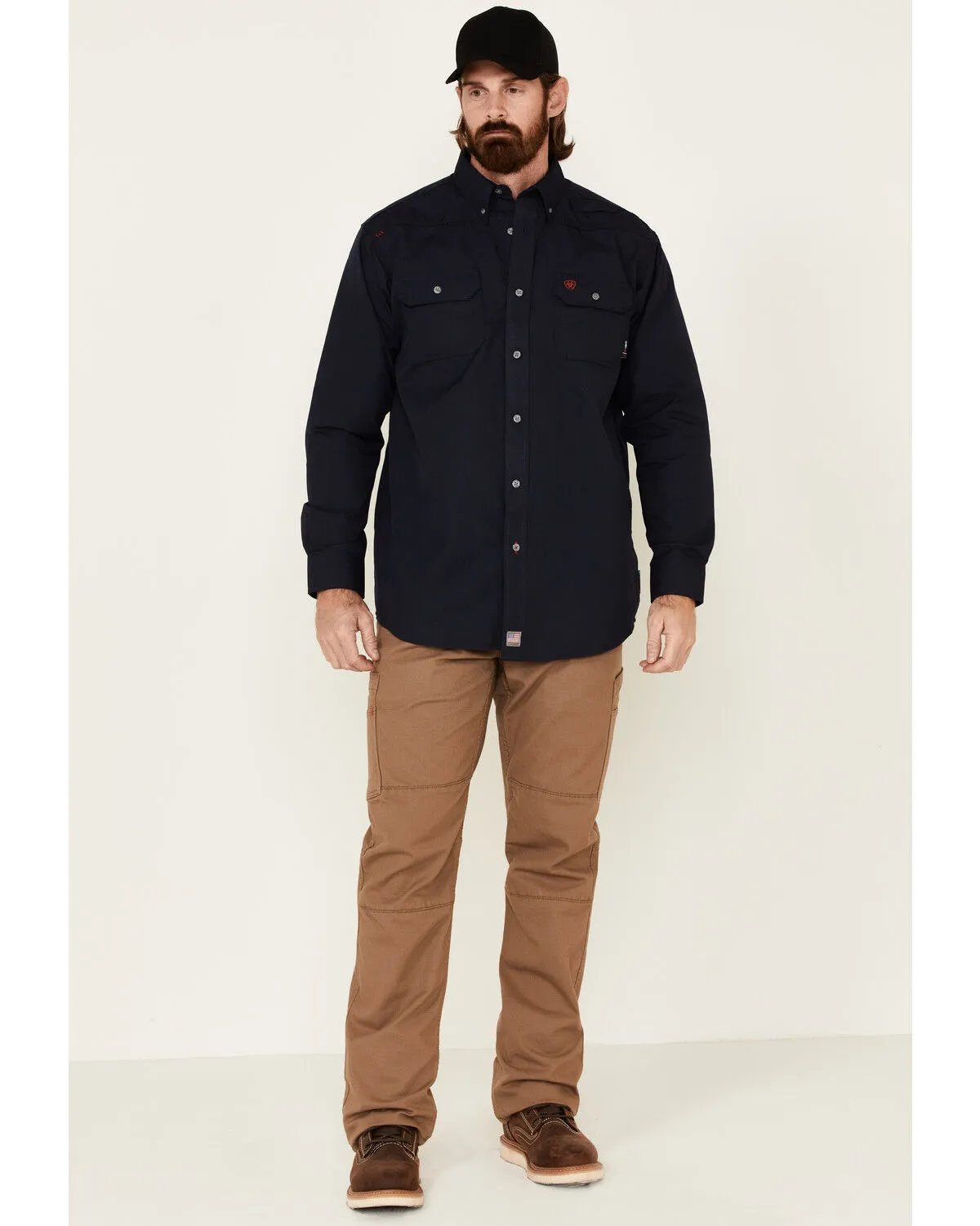 Product Name:  Ariat Men's FR Featherlight Long Sleeve Button Down Work Shirt - Tall