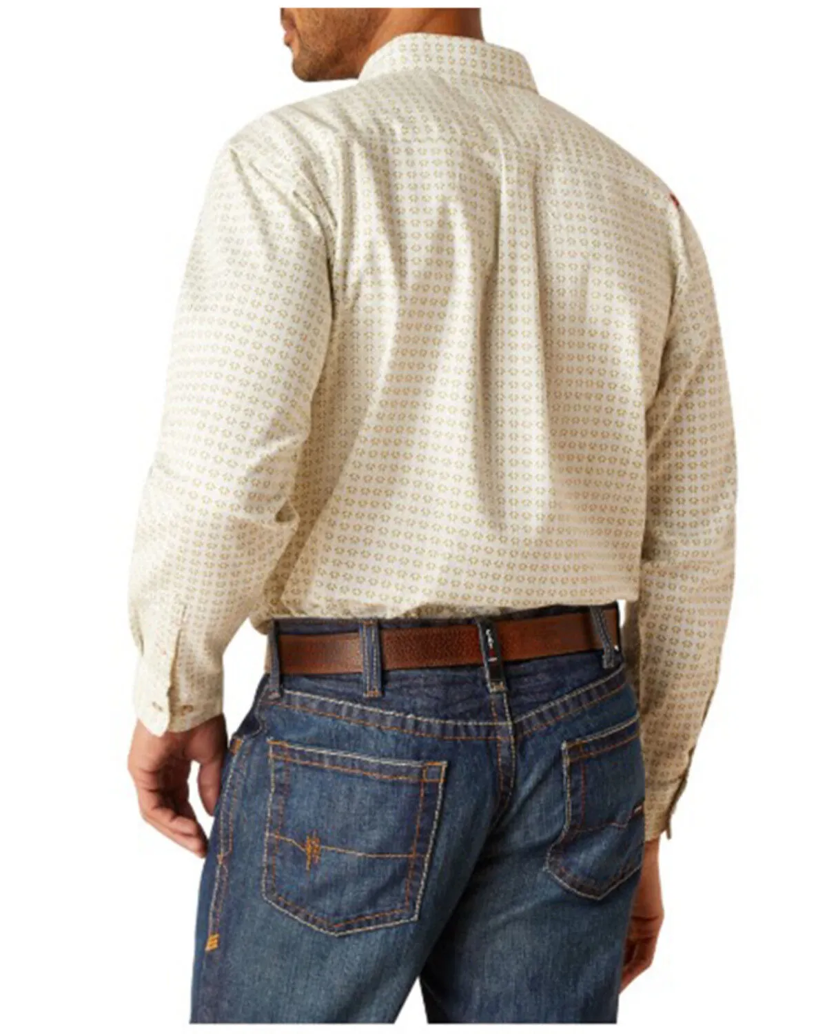 Product Name:  Ariat Men's FR Gosling Geo Print DuraStretch Long Sleeve Button-Down Work Shirt