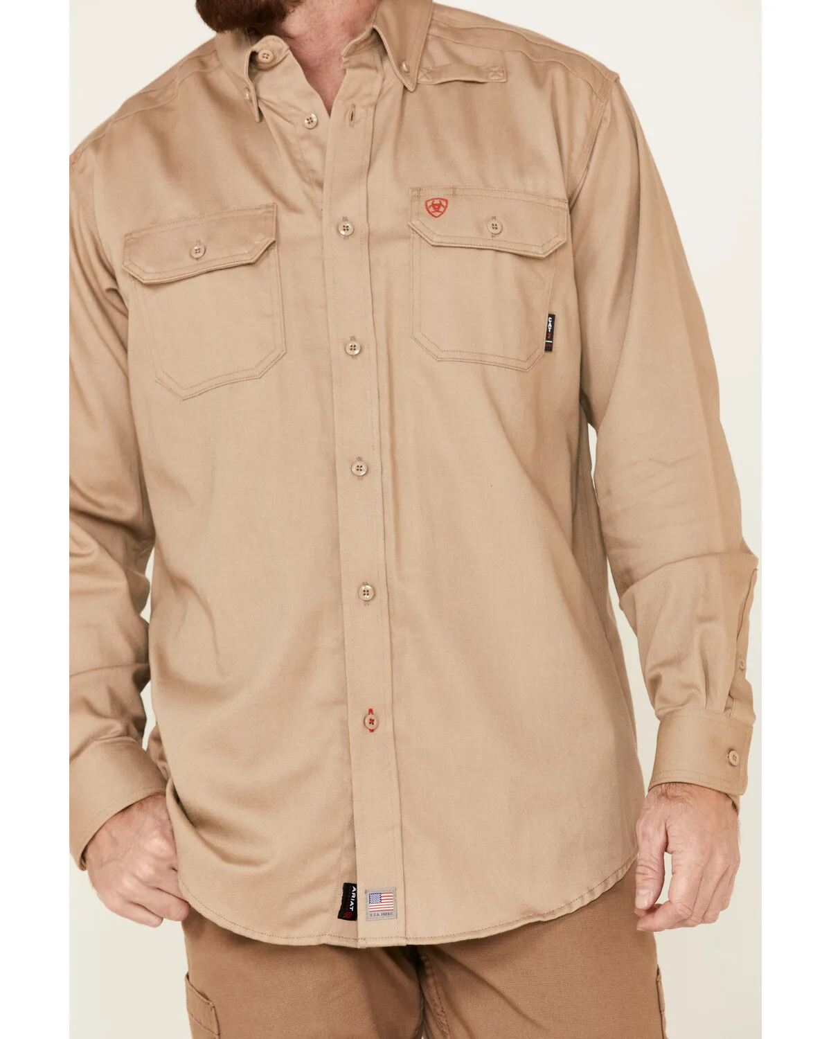 Product Name:  Ariat Men's FR Solid Twill Long Sleeve Button Down Work Shirt