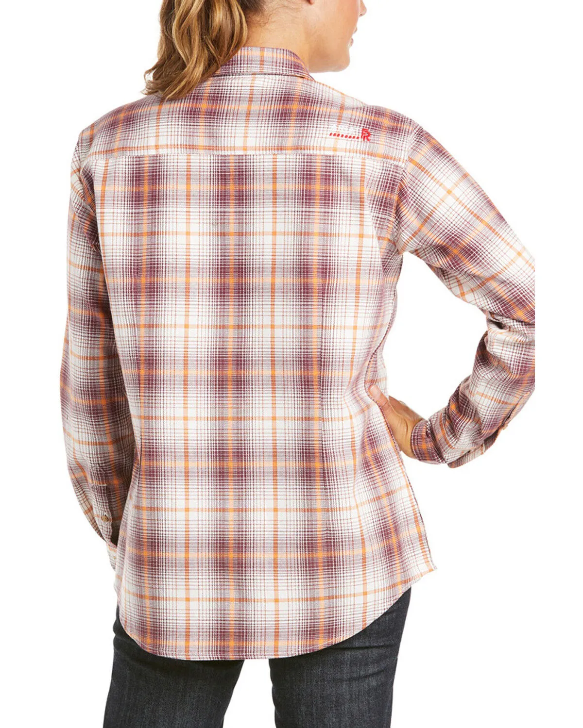 Product Name:  Ariat Women's FR Bria Plaid Print Long Sleeve Button Down Work Shirt