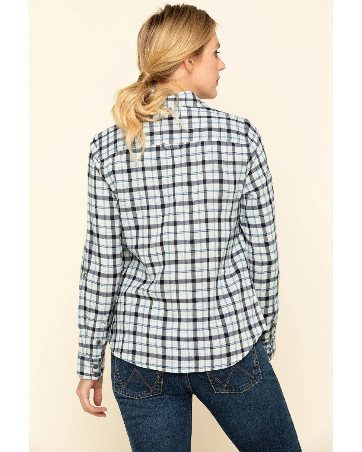 Product Name:  Dovetail Workwear Women's Plaid Print Long Sleeve Button Down Givens Work Shirt