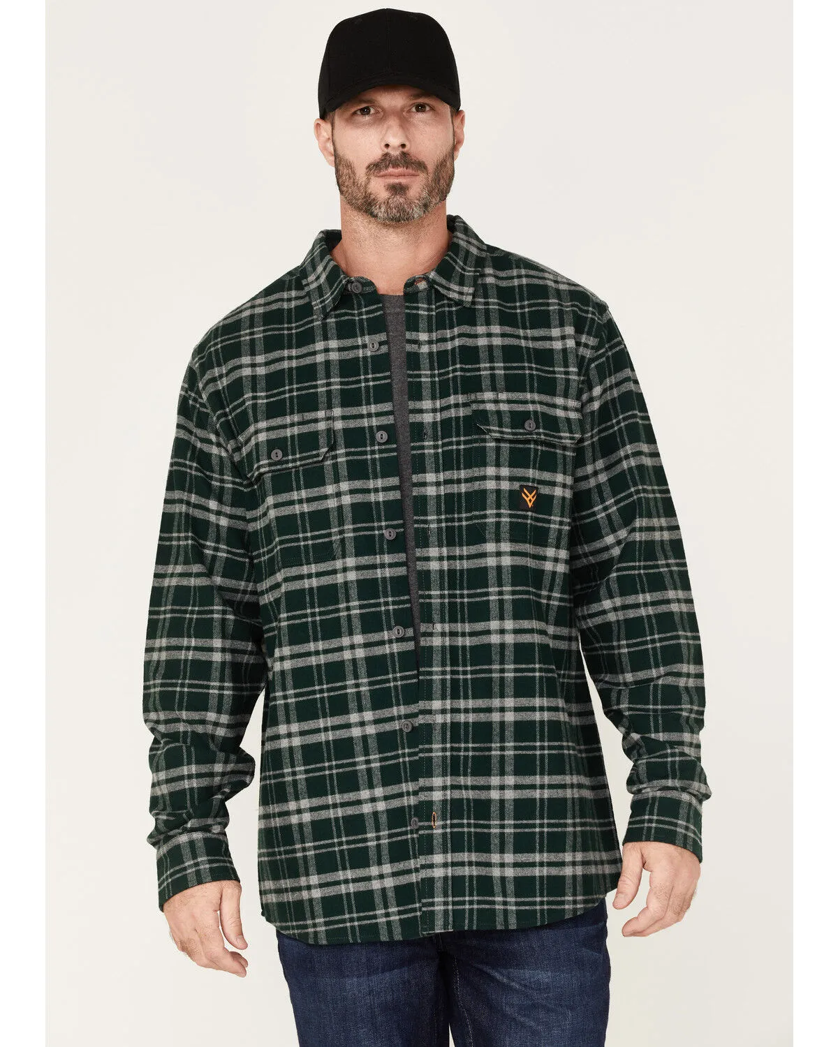 Product Name:  Hawx Men's Plaid Long Sleeve Button-Down Flannel Work Shirt