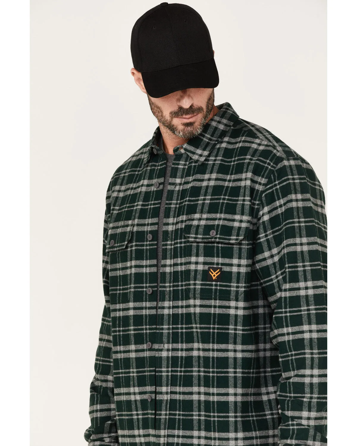 Product Name:  Hawx Men's Plaid Long Sleeve Button-Down Flannel Work Shirt