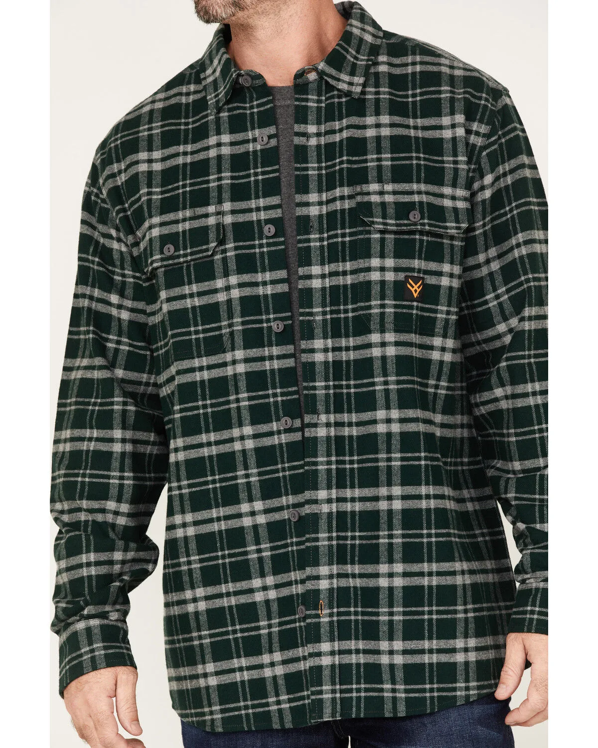 Product Name:  Hawx Men's Plaid Long Sleeve Button-Down Flannel Work Shirt