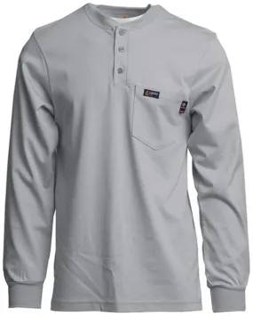 Product Name:  Lapco Men's FR Long Sleeve Button-Down Henley Work Shirt - Big & Tall