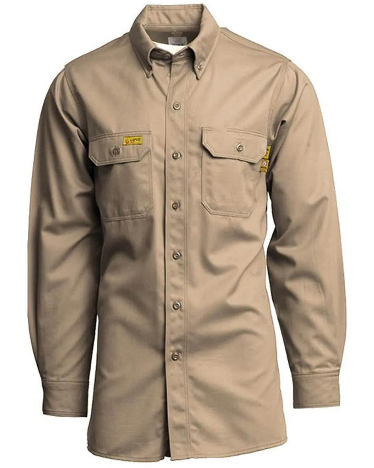 Product Name:  Lapco Men's FR Solid Uniform Long Sleeve Button Down Work Shirt