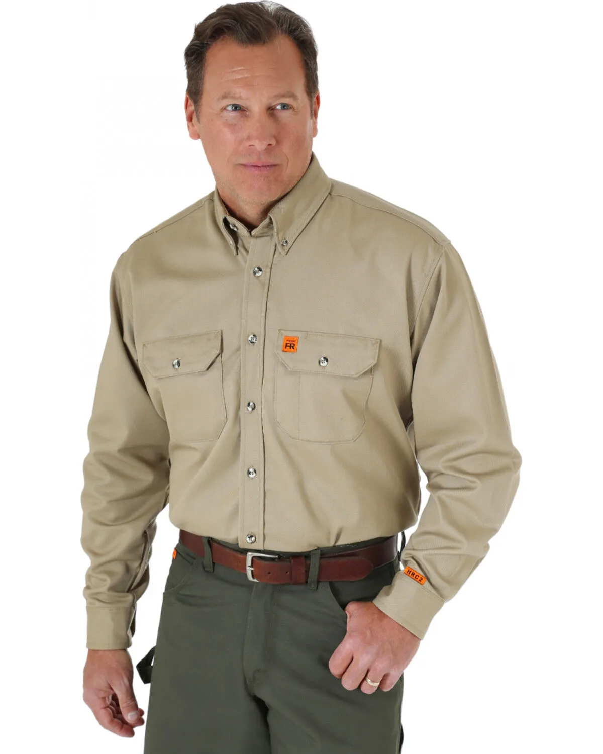 Product Name:  Wrangler Riggs Men's FR Long Sleeve Button Down Work Shirt