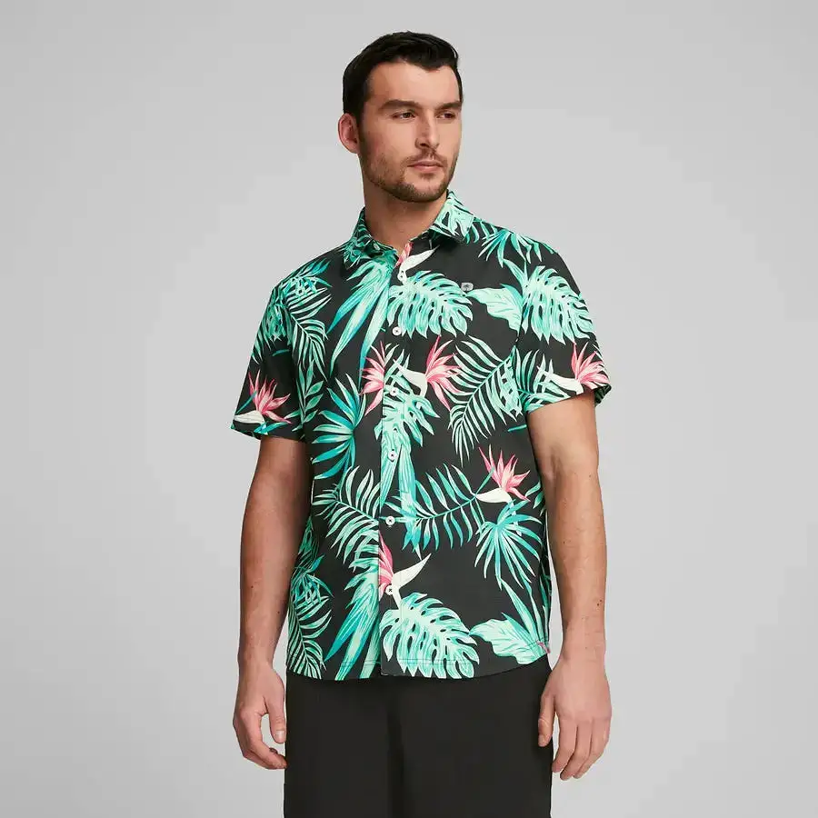 Puma X PTC Paradise Button Down Golf Shirt