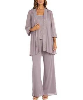 R & M Richards Womens 3PCS Pleated Pant Outfit