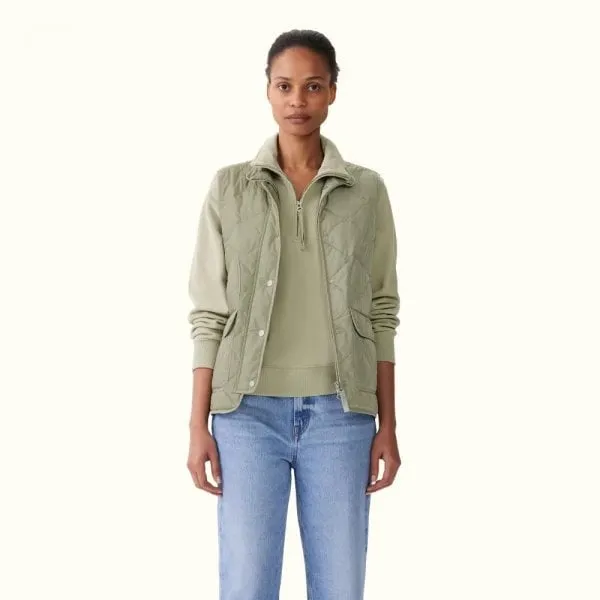 R. M. Williams Womens Wilby Vest in Light Green