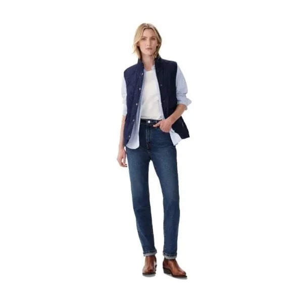 R. M. Williams Womens Wilby Vest in Navy