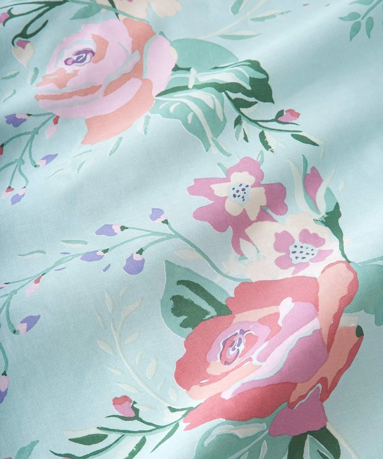 Rose Garden Cotton Blend Duvet Set