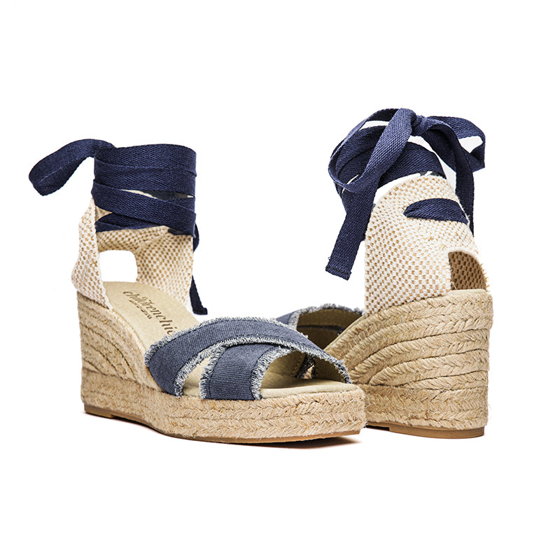 Sandal Espadrille in Navy