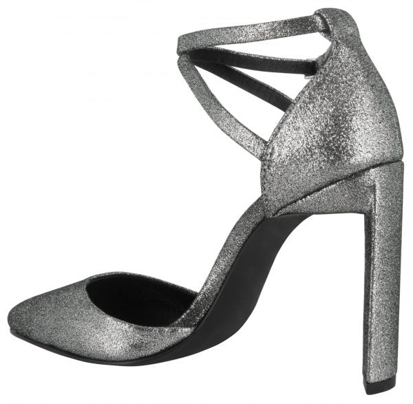 Senso Women's Wilmer II Stardust Ankle Strap Heel - SILVER