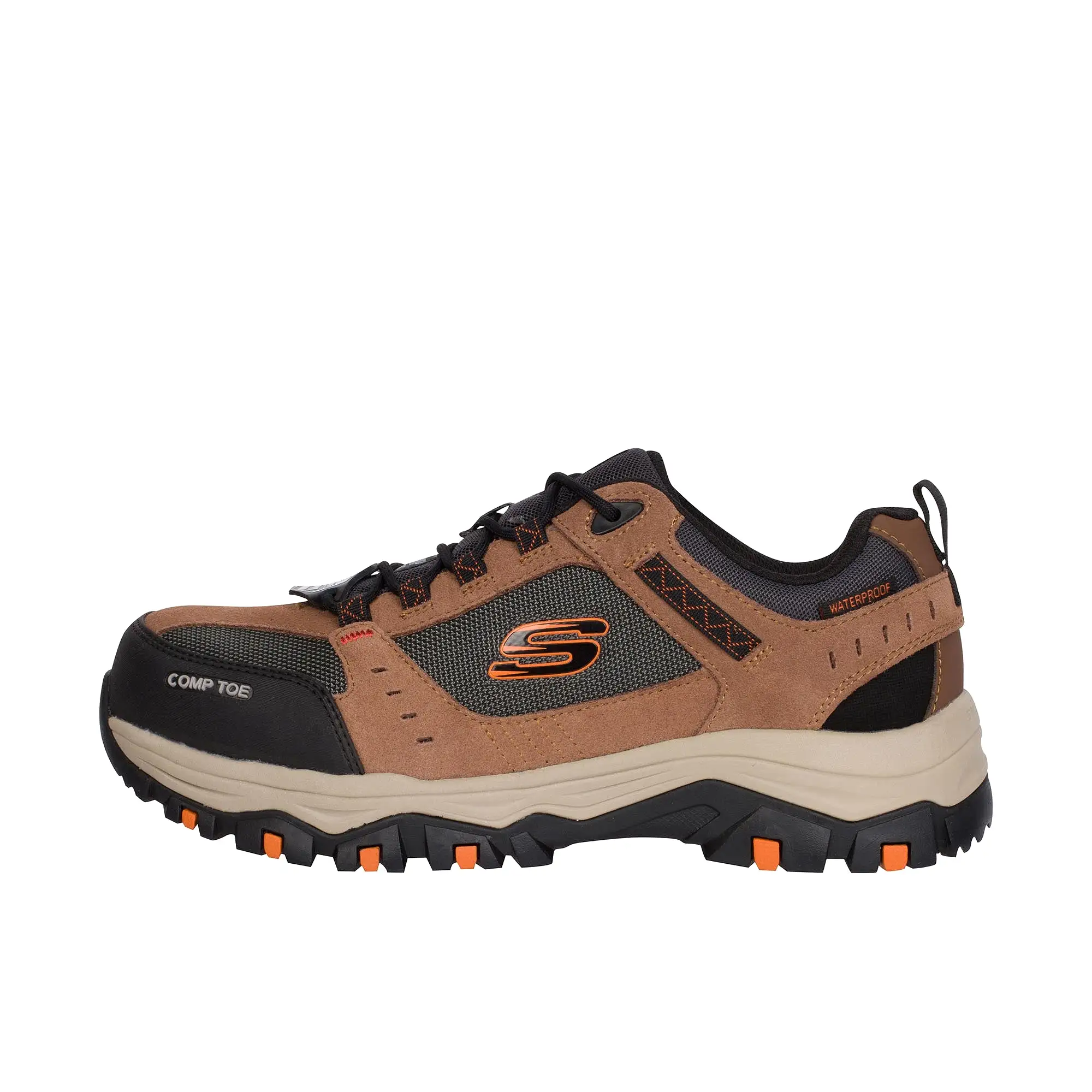 Skechers Greetah Composite Toe Brown Black