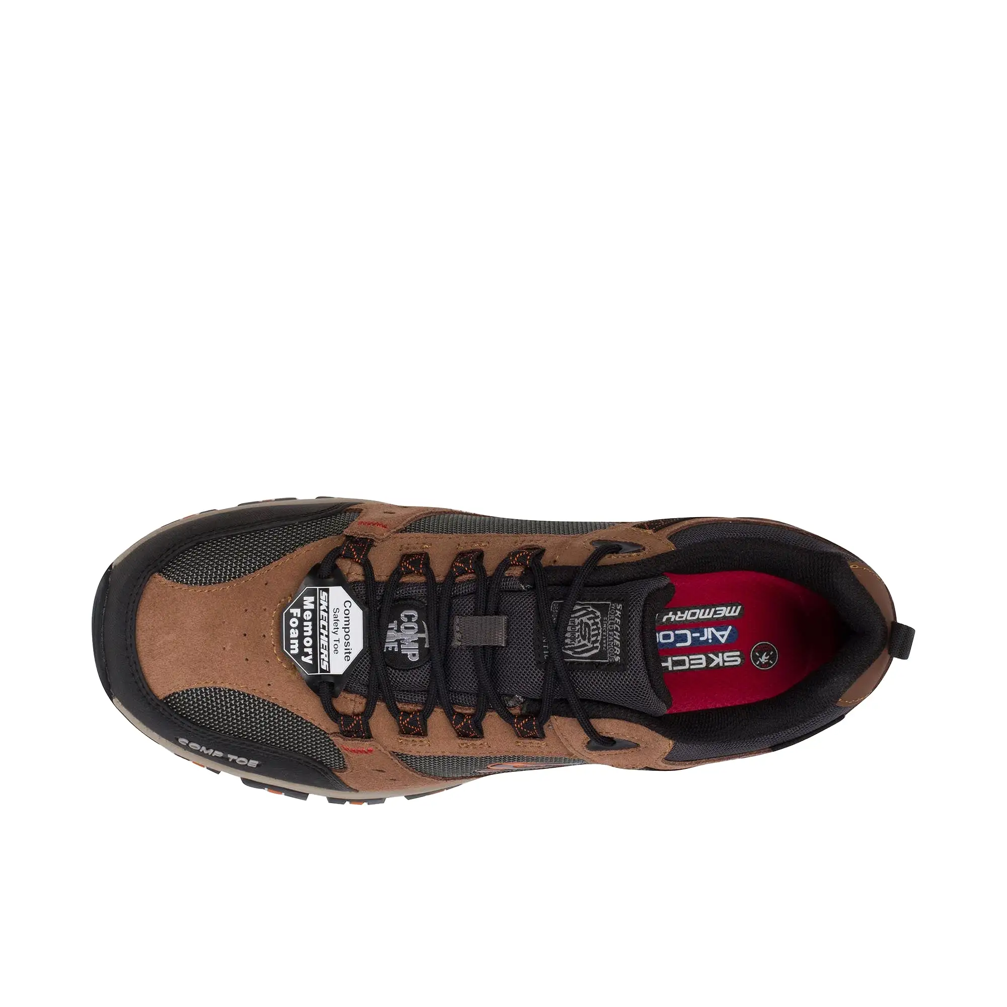 Skechers Greetah Composite Toe Brown Black