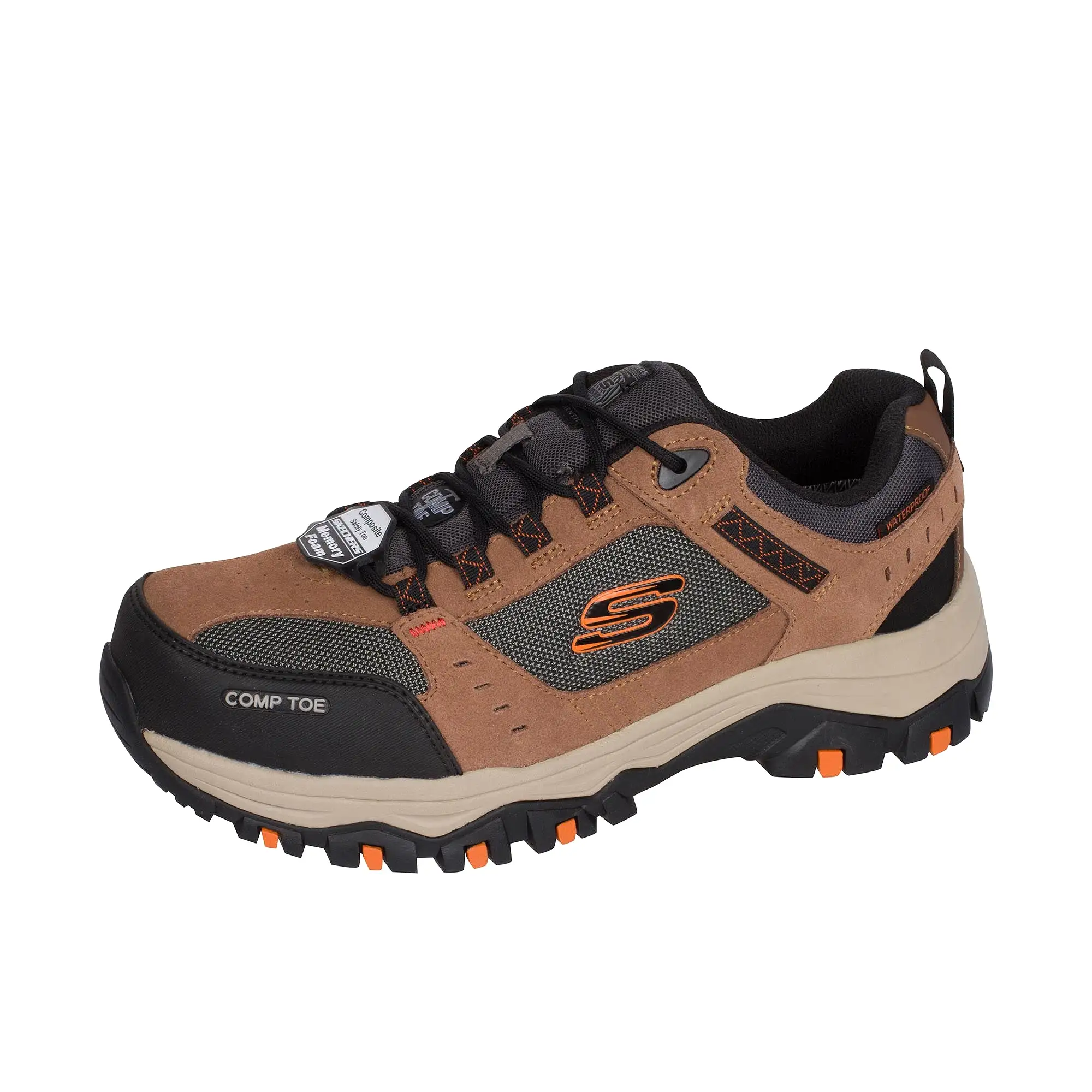 Skechers Greetah Composite Toe Brown Black