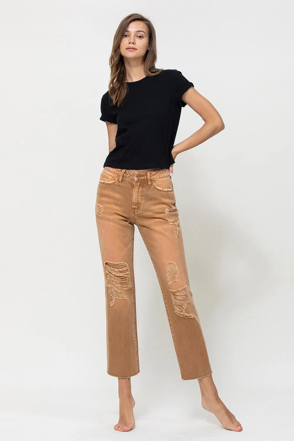 Tbc Womens Autumn High Rise Crop Jeans