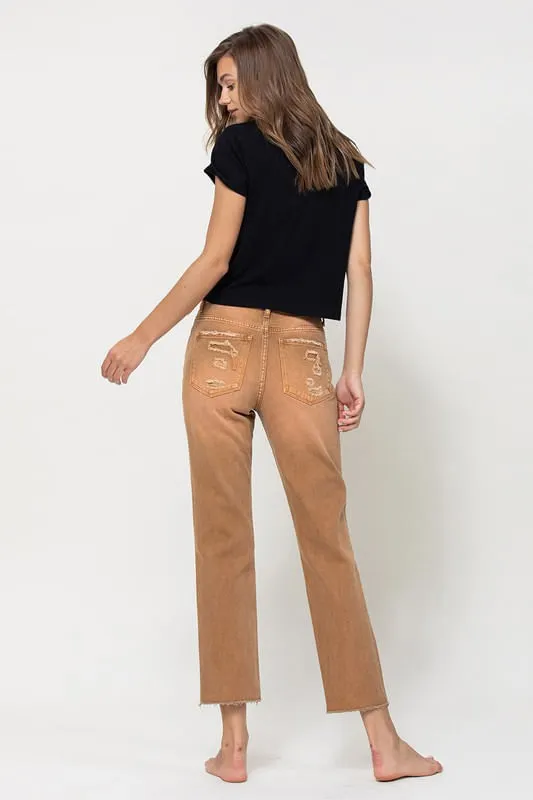 Tbc Womens Autumn High Rise Crop Jeans