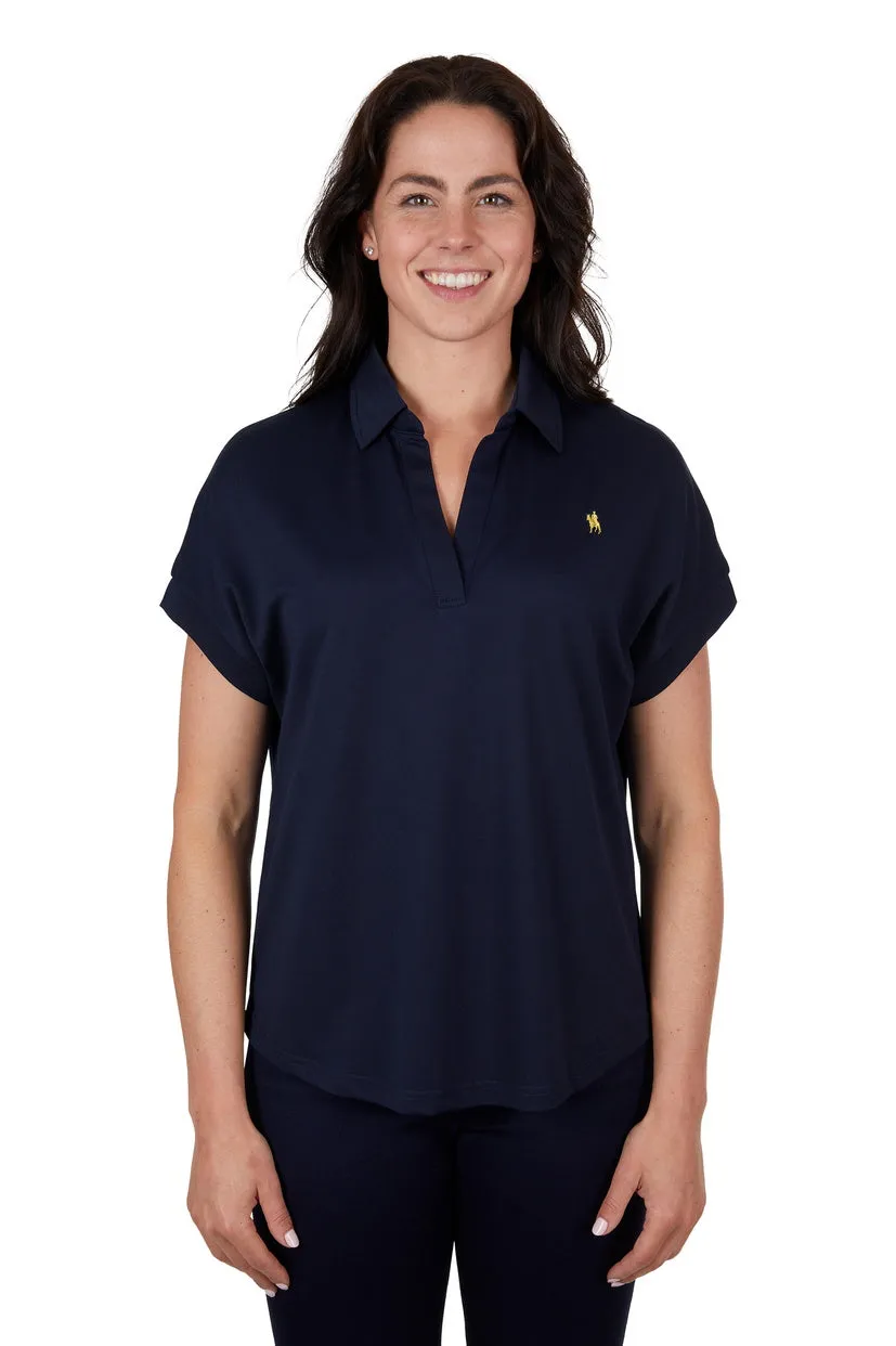 THOMAS COOK WOMENS PENNY POLO TOP (NAVY)