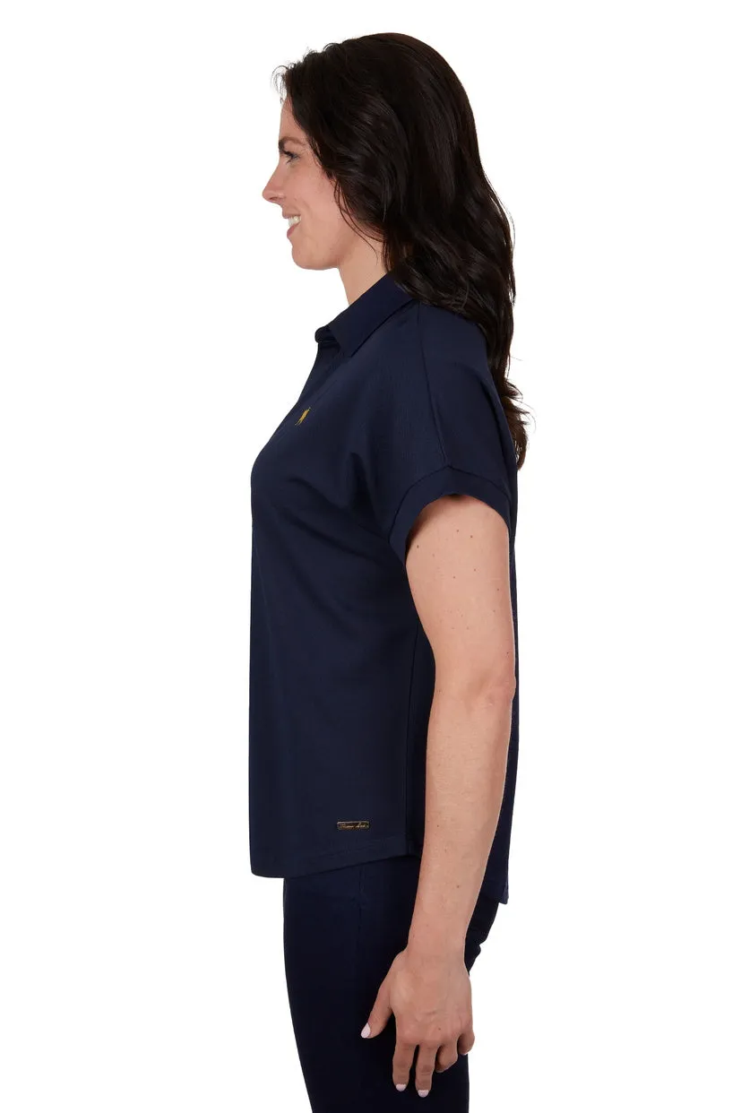 THOMAS COOK WOMENS PENNY POLO TOP (NAVY)