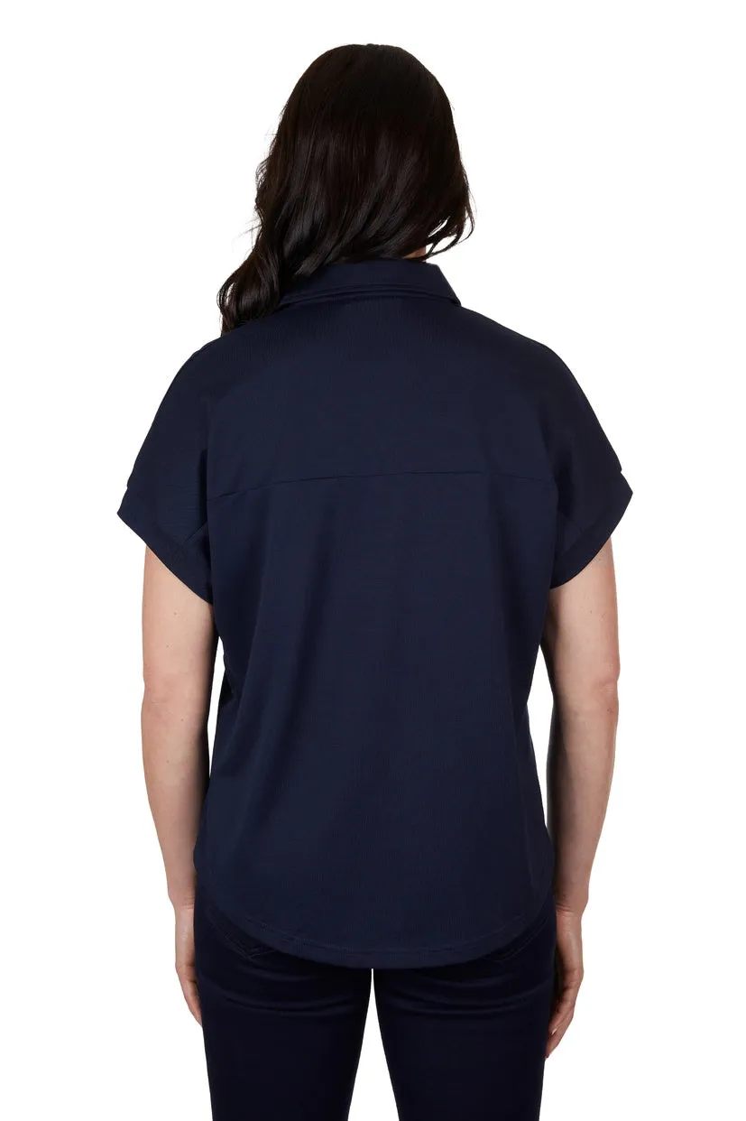 THOMAS COOK WOMENS PENNY POLO TOP (NAVY)