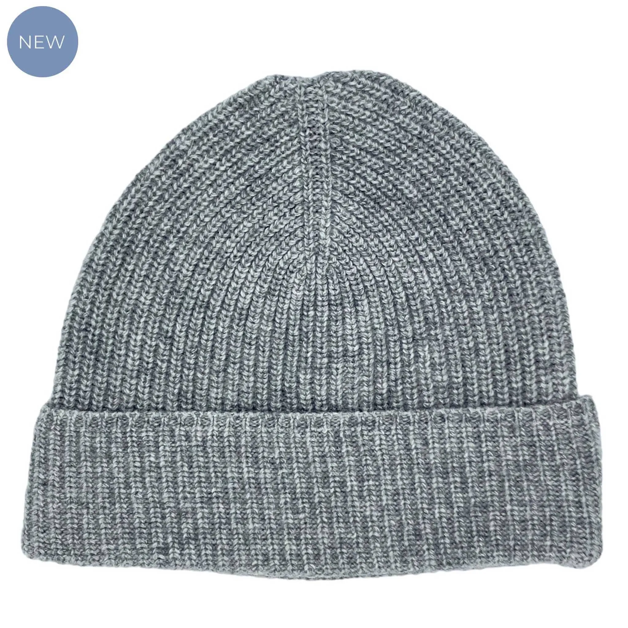 Unisex Cashmere Mix Beanie - Grey