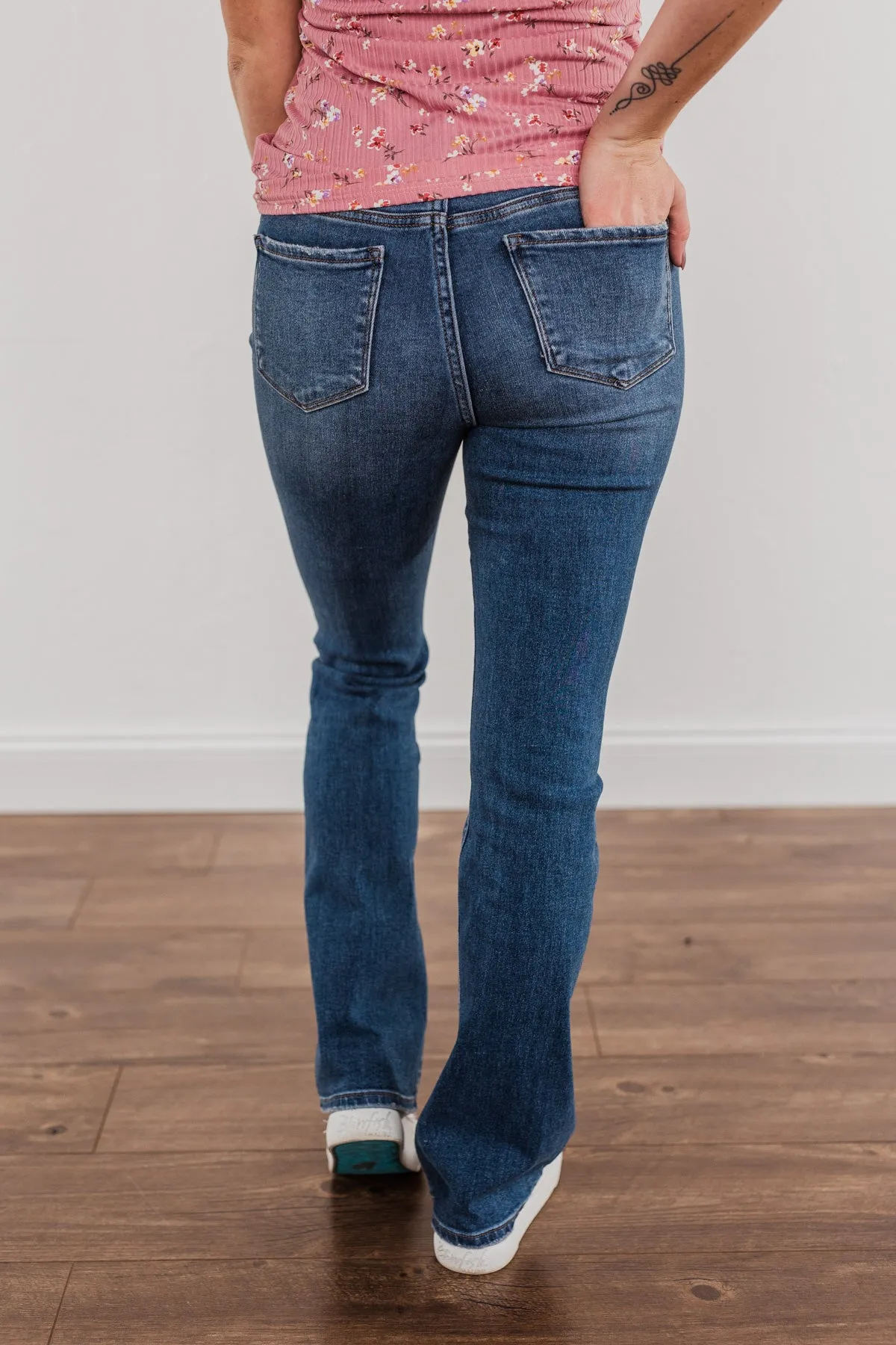 Vervet High-Rise Boot Cut Jeans- Alice Wash