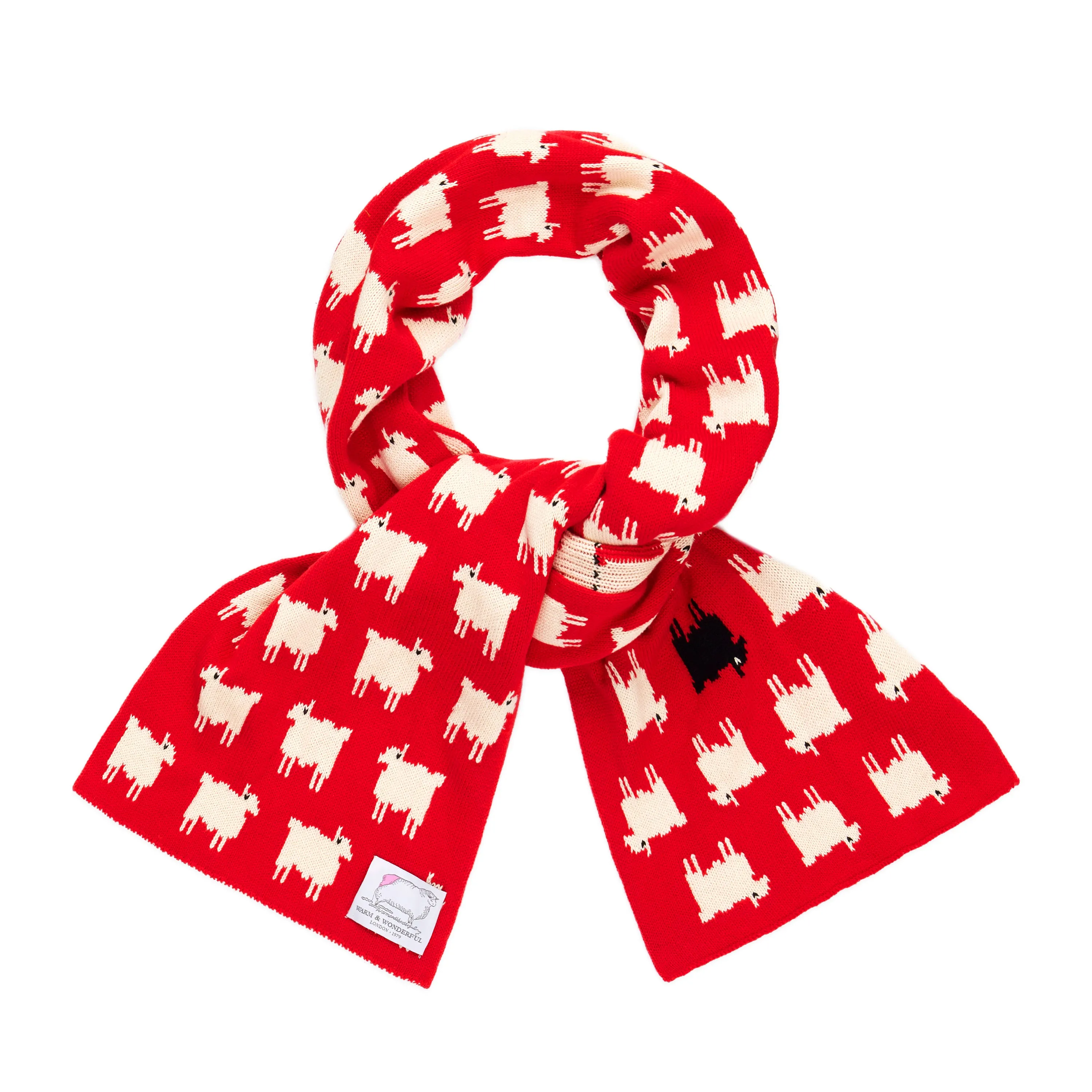 Warm & Wonderful Cotton Sheep Scarf