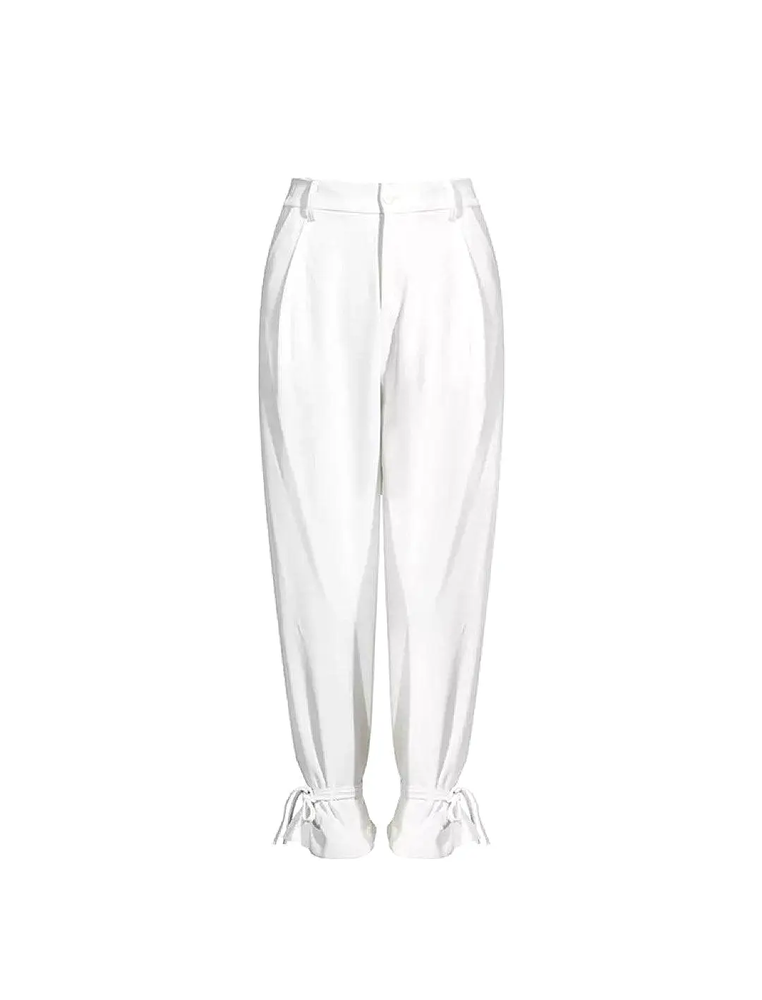 White Wide Leg Trousers And Jacket Set